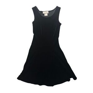 Vintage Benson Smith Junior 3/4 Velvet Skater Dress Grunge Y2K 90s Whimsigoth